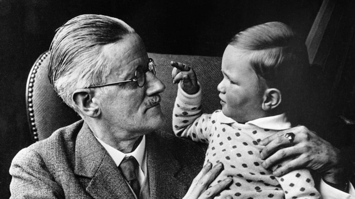James Joyce és unokája fotó: Ráadás Magazin 