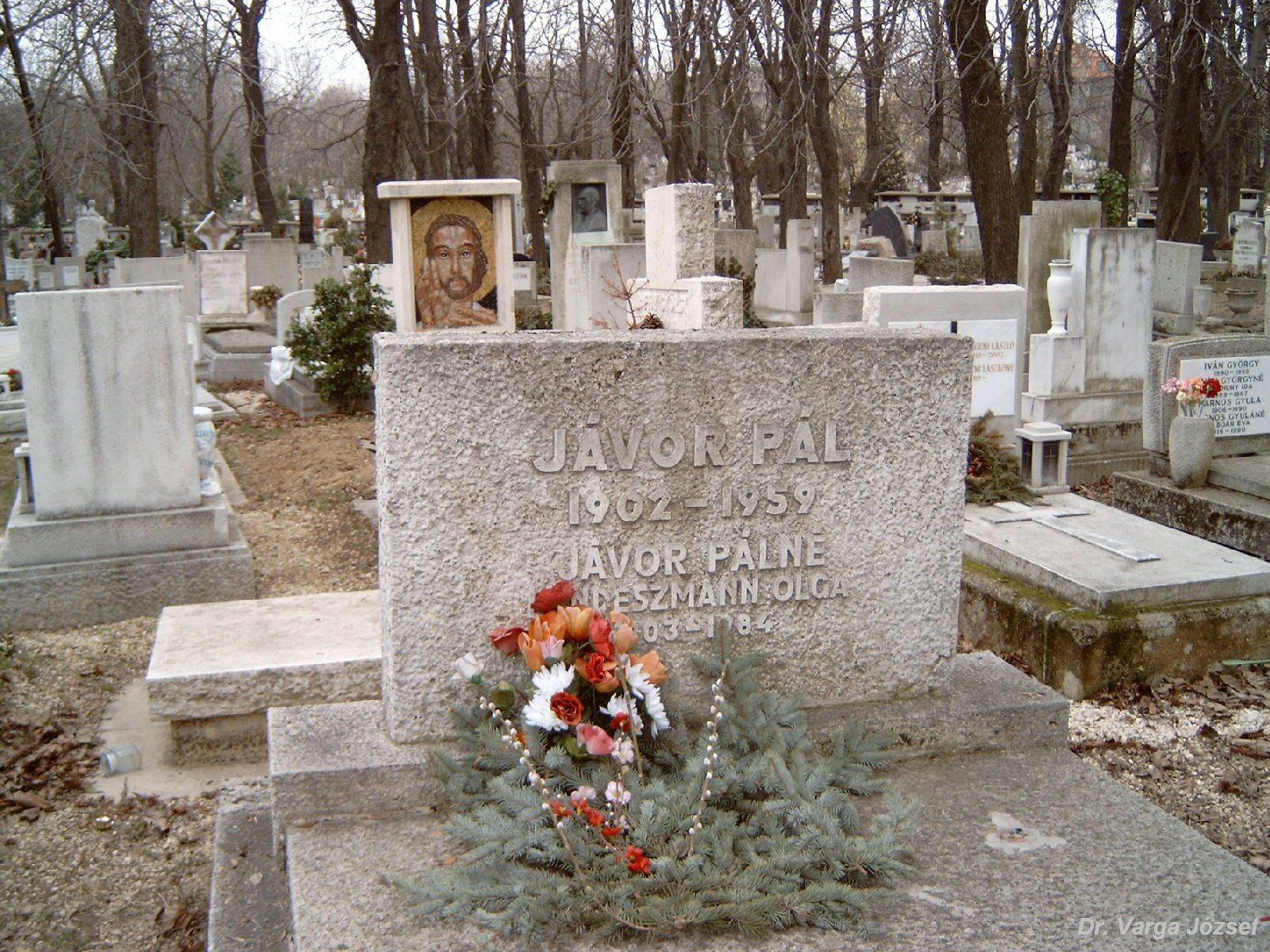 Jávor Pál síremléke fotó: Feiszt György gyűjtése